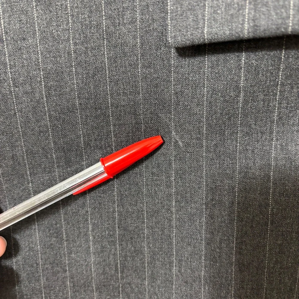Lauren Ralph Lauren Gray Pinstripe Wool Blazer 43R Business Interview Sport Coat